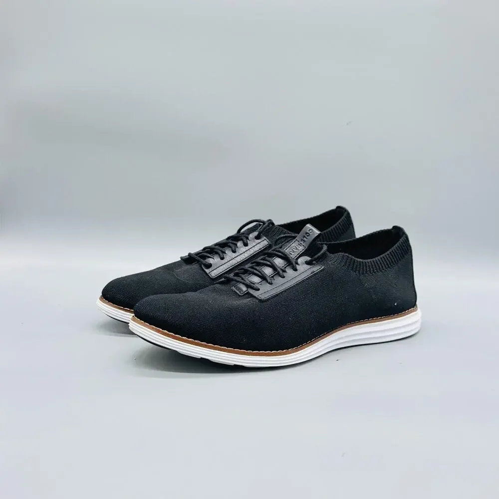 Cole Haan Shoes Womens 10 Black Knit OriginalGrand Low Top Sneakers Comfort